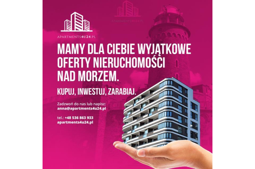 kołobrzeski, Kołobrzeg, Apartament 200 m do plaży REZERWACJA!!!